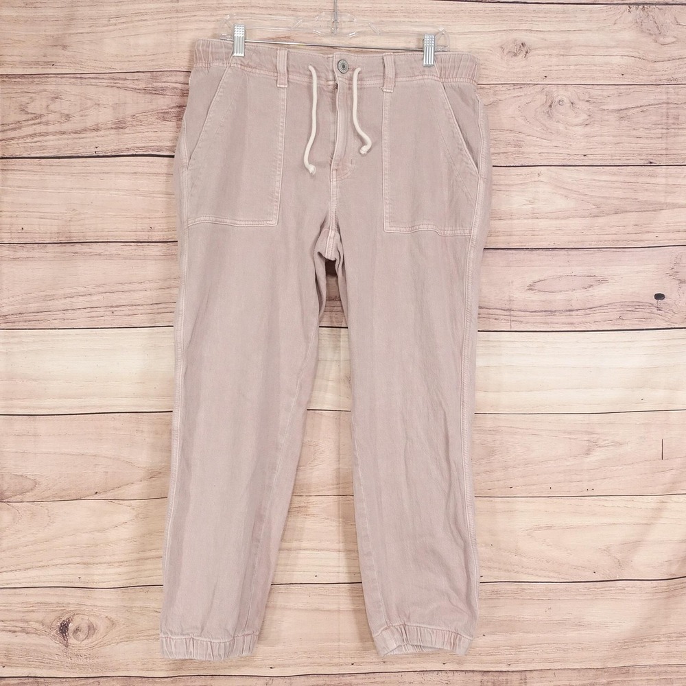 American Eagle Outfitters Tapered Jeans Womens 14‎ Pink Jogger Relaxed Denim